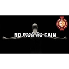 ARMS OUT NO PAIN NO GAIN QUOTE WEIGHT LIFTING PHOTO PRINT PREMIUM POSTER