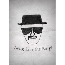 LARGE BREAKING BAD HEISENBERG DRAWING SKETCH WALTER WHITE ART PRINT POSTER