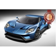 FORD GT 40 GT40 HYPERCAR 2017 SUPERCAR SUPER CAR PHOTO PRINT PREMIUM POSTER
