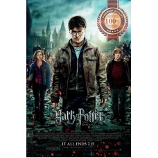 HARRY POTTER AND THE DEATHLY HALLOWS PART 2 CINEMA MOVIE PRINT PREMIUM POSTER