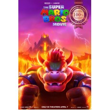 THE SUPER MARIO BROS MOVIE BOWSER 2023 ORIGINAL CINEMA PRINT PREMIUM POSTER