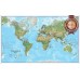THE WORLD ENVIRONMENTAL GEOGRAPHY ATLAS MAP ROUNDED VIEW PRINT PREMIUM POSTER