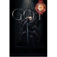 JON SNOW ON THRONE GOT THE GAME OF THRONES TV SHOW ORIGINAL PRINT PREMIUM POSTER