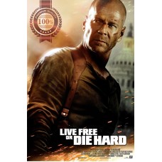 LIVE FREE OR DIE HARD 4 2007 ORIGINAL CINEMA MOVIE FILM PRINT PREMIUM POSTER