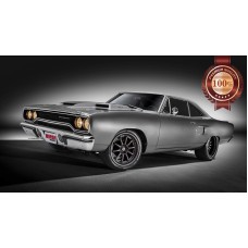 PLYMOUTH ROADRUNNER 70 MUSCLE CAR MOPAR HEMI FRONT SIDE PRINT PREMIUM POSTER