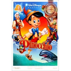 PINOCCHIO 1940 40s ORIGINAL WALT DISNEY CARTOON CLASSIC ART PRINT PREMIUM POSTER