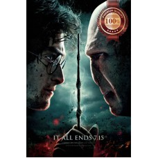 IT ALL ENDS HARRY POTTER AND THE DEATHLY HALLOWS MOVIE PRINT PREMIUM POSTER