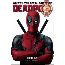 DEADPOOL 2016 TEASER OFFICIAL ORIGINAL CINEMA MOVIE PRINT PREMIUM POSTER