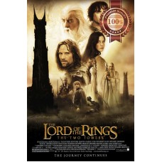 THE TWO TOWERS 2 2002 LORD OF THE RINGS ORIGINAL MOVIE FILM PRINT PREMIUM POSTER