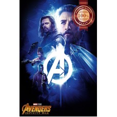 INFINITY WAR HEROES BLUE AVENGERS CINEMA MOVIE FILM PRINT PREMIUM POSTER