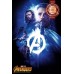 INFINITY WAR HEROES BLUE AVENGERS CINEMA MOVIE FILM PRINT PREMIUM POSTER