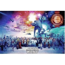 STAR WARS ANNIVERSARY CHARACTERS ORIGINAL MOVIE CINEMA PRINT PREMIUM POSTER