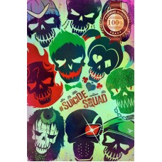 SUICIDE SQUAD 2016 SKULLS ORIGINAL OFFICIAL CINEMA MOVIE PRINT PREMIUM POSTER