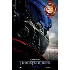 TRANSFORMERS OPTIMUS PRIME PROTECT SIDE PROFILE MOVIE PRINT PREMIUM POSTER