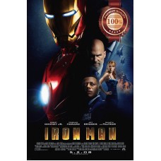 IRONMAN 1 ONE IRON MAN FIRST FILM MOVIE ORIGINAL CINEMA PRINT PREMIUM POSTER