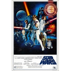 A NEW HOPE STAR WARS EP 4 IV ORIGINAL CINEMA MOVIE FILM PRINT PREMIUM POSTER