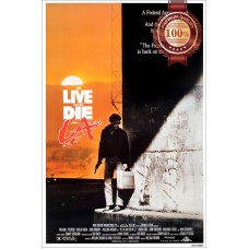 TO LIVE AND DIE IN LA 1986 ORIGINAL OFFICIAL CINEMA MOVIE PRINT PREMIUM POSTER