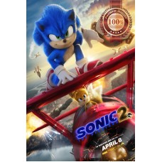 SONIC THE HEDGEHOG 2 2022 TEASER OFFICIAL CINEMA MOVIE FILM PRINT PREMIUM POSTER