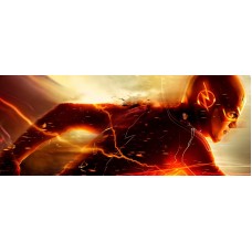THE FLASH RUNNING DC COMICS HERO MOVIE JUSTICE LEAGUE PRINT - PREMIUM POSTER