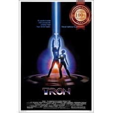 TRON 1982 80s CLASSIC ORIGINAL OFFICIAL CINEMA FILM MOVIE PRINT PREMIUM POSTER