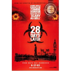 28 DAYS LATER RED ZOMBIE FILM MOVIE ART ORIGINAL CINEMA PRINT PREMIUM POSTER