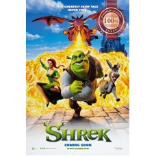 SHREK 1 2001 DRAGON ORIGINAL OFFICIAL CINEMA MOVIE FILM PRINT PREMIUM POSTER