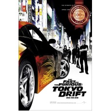 THE FAST AND THE FURIOUS TOKYO DRIFT ORIGINAL MOVIE PRINT PREMIUM POSTER