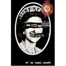SEX PISTOLS GOD SAVE THE QUEEN MUSIC BAND OFFICIAL ORIGINAL PRINT PREMIUM POSTER