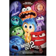 INSIDE OUT 2 TWO 2024 CHARACTERS TEASER MOVIE FILM CINEMA PRINT PREMIUM POSTER