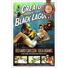 CREATURE FROM THE BLACK LAGOON 1954 OFFICIAL ORIGINAL MOVIE PRINT PREMIUM POSTER