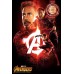 INFINITY WAR HEROES RED AVENGERS CINEMA MOVIE FILM PRINT PREMIUM POSTER