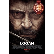 LOGAN 2017 MOVIE X-MEN HUGH JACKMAN CLOSE UP FACE ART PRINT - PREMIUM POSTER
