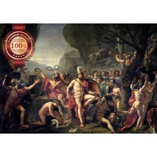 LEONIDAS AT THERMOPYLAE 1812 JACQUES ORIGINAL PAINTING ART PRINT PREMIUM POSTER