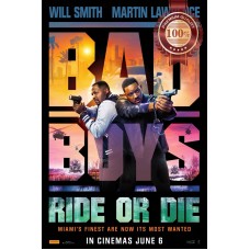 BAD BOYS RIDE OR DIE TEASER 2024 ORIGINAL MOVIE CINEMA PRINT PREMIUM POSTER