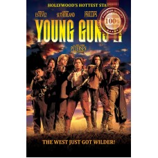 YOUNG GUNS II V3 1990 90s ORIGINAL CINEMA MOVIE FILM PRINT PREMIUM POSTER