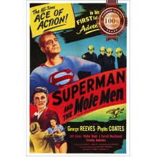 SUPERMAN AND THE MOLE MEN 50s ORIGINAL CINEMA MOVIE ART PRINT PREMIUM POSTER