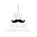 I MUSTACHE (MUST ASK) YOU A QUESTION FUNNY QUOTE SAYING PRINT PREMIUM POSTER