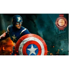 CAPTAIN AMERICA WITH SHIELD THE AVENGERS MOVIE WALL ART PRINT PREMIUM POSTER