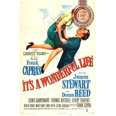 IT'S A WONDERFUL LIFE 1946 ORIGINAL OFFICIAL CINEMA MOVIE PRINT PREMIUM POSTER
