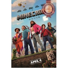 A MINECRAFT MOVIE 2025 ORIGINAL ANIMATED CINEMA MOVIE PRINT PREMIUM POSTER