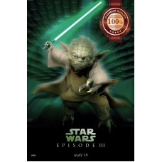 YODA EPISODE 3 III STAR WARS 2005 ORIGINAL CINEMA MOVIE PRINT PREMIUM POSTER
