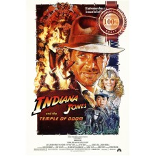 INDIANA JONES AND THE TEMPLE OF DOOM 1984 80 ORIGINAL MOVIE PRINT PREMIUM POSTER