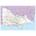 VICTORIA STATE ROADS VIC MAP OF AUSTRALIA AUS WALL CHART PRINT PREMIUM POSTER