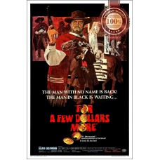FOR A FEW DOLLARS MORE 1965 OFFICIAL ORIGINAL CINEMA MOVIE PRINT PREMIUM POSTER