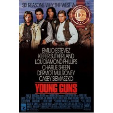 YOUNG GUNS 1988 80s OFFICIAL ORIGINAL CINEMA MOVIE FILM PRINT PREMIUM POSTER