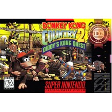DONKEY KONG COUNTRY 2 SNES ORIGINAL VIDEO GAME ART ARTWORK PRINT PREMIUM POSTER