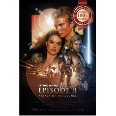 ATTACK OF THE CLONES STAR WARS EP 2 CINEMA MOVIE FILM PRINT PREMIUM POSTER