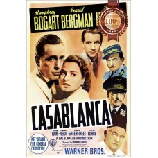 CASABLANCA AUS 1942 40s ORIGINAL OFFICIAL CINEMA MOVIE FILM PRINT PREMIUM POSTER
