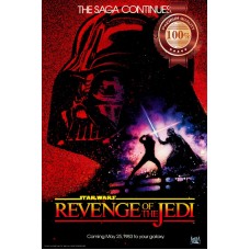 REVENGE OF THE JEDI TEASER 1983 80s STAR WARS CINEMA MOVIE PRINT PREMIUM POSTER