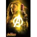 INFINITY WAR HEROES YELLOW AVENGERS CINEMA MOVIE FILM PRINT PREMIUM POSTER